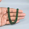 Emerald Inspired Onyx Green 2-Layer Beaded Necklace |Mala | (20–24 Inch)