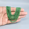 Green Emerald Inspired Onyx Glass Stone Beaded Necklace (6-Layer Onyx Glass Mala)