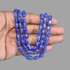 Tanzanite Maniya Inspired Onyx Glass BeadsStone Premium Beaded Necklace – 3 Layer Mala