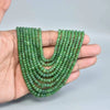 Green Emerald Inspired Onyx Glass Stone Beaded Necklace (8-Layer Onyx Glass Mala) & Elegant Mala Necklace