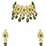 Premium Quality | Kundan & Crystal Stone | Choker Necklace Set |