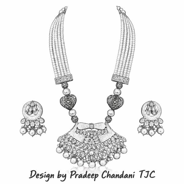 Premium Quality | Meenakari & Crystal Beads | Rani Har Necklace Set | Handmade Jewelry |