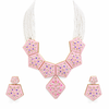 Premium Quality | Pink Enamel | Jaipur Kundan | Necklace Set |