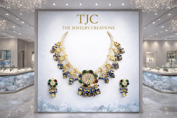 Premium Quality | Meenakari | Pearl Beaded | Kundan Necklace Set |