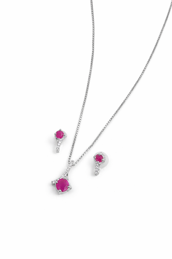 Premium Quality | Monalisa Glass | Silver Plated | Anti - Tarnish Chain Pendant |
