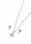 Premium Quality | Monalisa Glass | Silver Plated | Anti - Tarnish Chain Pendant |