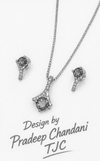 Premium Quality | Monalisa Glass | Silver Plated | Anti - Tarnish Chain Pendant |