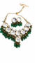 Premium Quality | Kundan Meena | Crystal Beads | Choker Necklace |