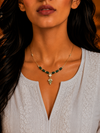 Premium Quality | Gold Plated Chain Set | Green Color |