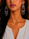 Premium Quality | Subhangi Earrings | Oxidised Silver Plated |