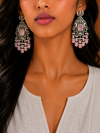 Premium Quality | Pranita Dangler Earrings | Silver Plated |