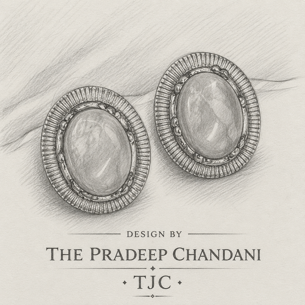 Premium Quality | Sabyasachi Golden Rutile Gemstone | Earrings |