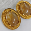 Premium Quality | Sabyasachi Golden Rutile Gemstone | Earrings |
