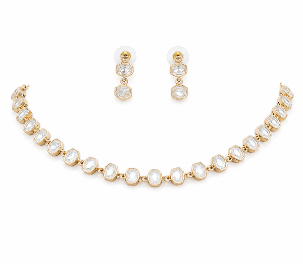 Premium Quality | Moissanite | Carrot Polish | Choker Set |