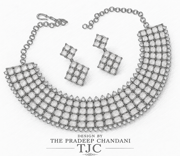 Premium Quality | Mehndi Polish | Choker Set | Peach Color |