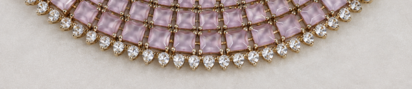 Premium Quality | Mehndi Polish | Choker Set | Amethyst Color |
