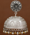 Premium Quality | Kavisha Jhumki Earrings | Silver Plated |