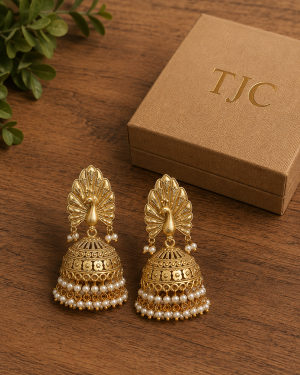 Premium Quality | Indrani Earrings | Gold Plated |