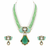 Indian Traditional Pear-Shape Doublet Stone Necklace Set