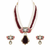 Indian Traditional Pear-Shape Doublet Stone Necklace Set