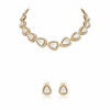 22 Carat Gold Plated Semi Bridal Choker Necklace & Statement and Premium Quality Jewelry