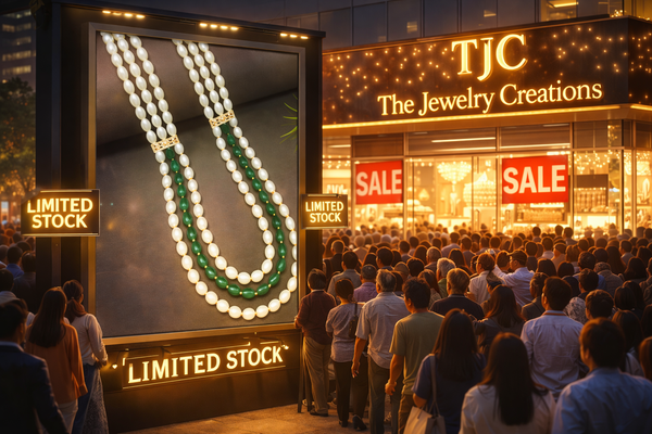 Green Emerald–Inspired Synthetic Pearl Premium Quality Designer Necklace (3-Layer Mala)