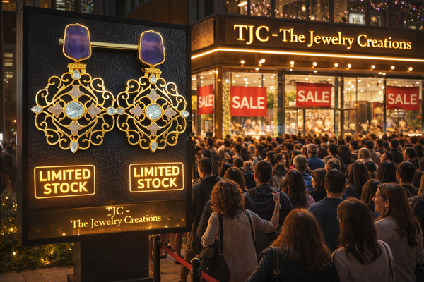 Traditional Purple Quartz Dangler Partywear Premium Quality Earrings in Gold Plated