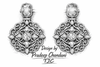 Traditional Lavender Purple Dangler Partywear Premium Quality Earrings in Gold Plated