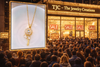 Anti - Tarnish Golden Sunflower Sparkle Stem Premium Chain Pendant with Gold Plated & Trendy Chain Pendant