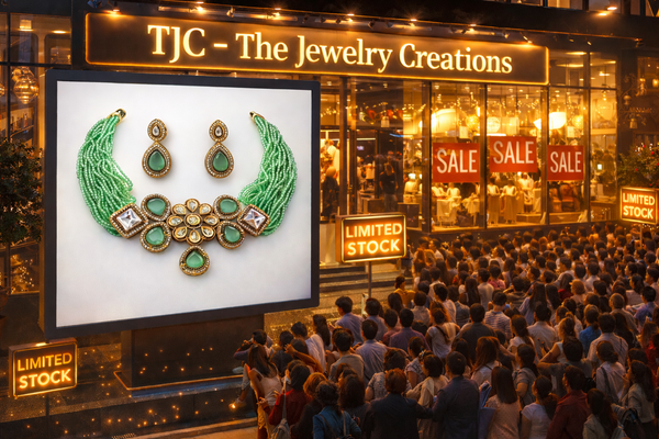 Green Onyx Inspired Glass Beads Indian Monalisa Beaded Choker Necklace (7 - Layer Mala) & Bollywood Celebrity Wear Premium , DesignerChoker Necklace