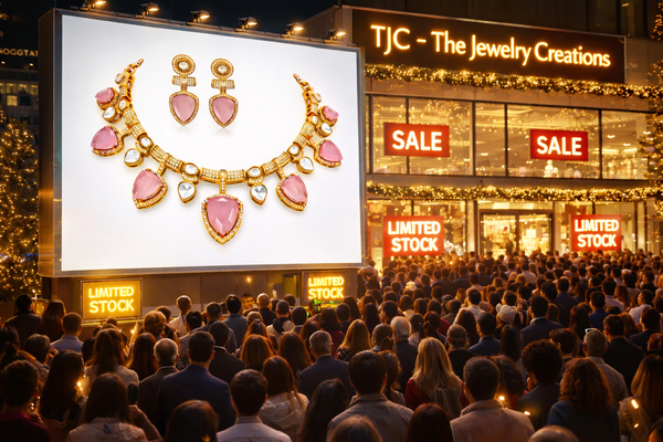 Pink Sapphire Inspired Bridal Choker Designer Popular Necklace & Bollywood Celebrity Wear Traditional Necklace