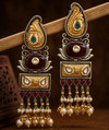 Premium Quality | Dangle Earrings | Artificial Stone | Red Color|