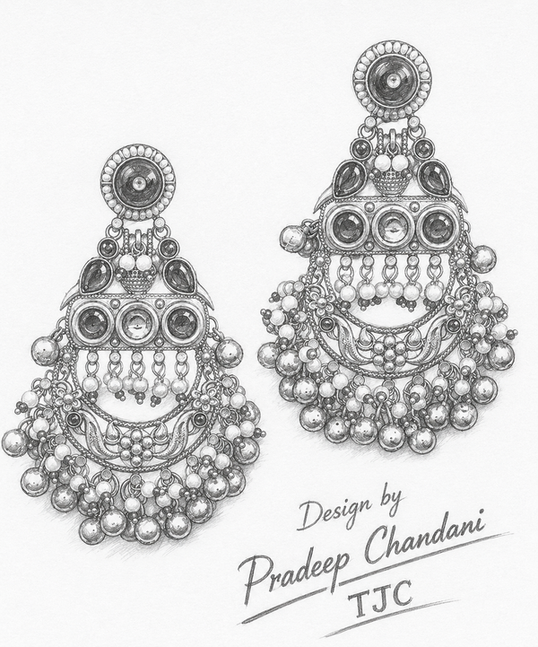 Premium Quality | Dangle Earrings | Gold Plated | Green Color |