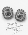 Premium Quality | Studs Earrings | Brass | Red Color |