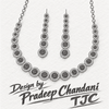 Premium Quality | AD Solitaire Choker Set | Dangler Earrings | Hot Pink Color |