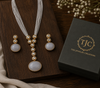 Premium Quality | Monalisa Stone | Hydro Long Set | Elegant Jewelry |