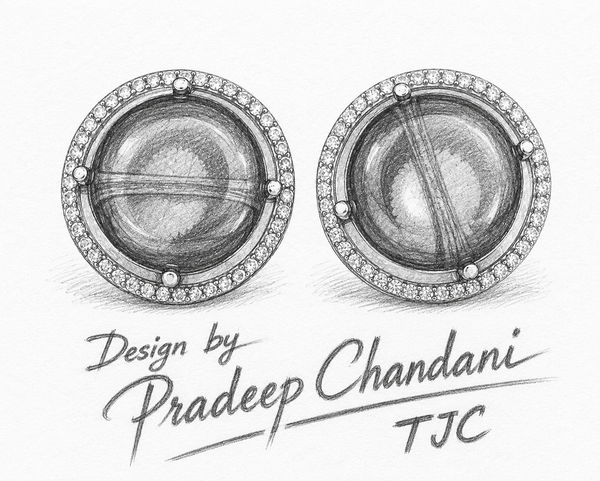 Premium Quality | Studs Earrings| Red Color | Artificial Stone |