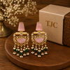 PremiumQuality | Dangler Earrings |Brass | Pink Color |