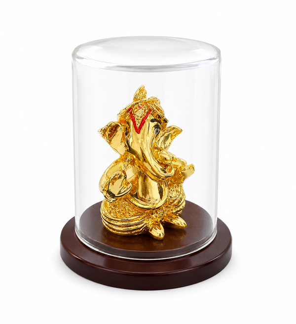 Handmade 925 Gold Plated | Lord Ganesha | Car Decor |