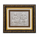 925 Silver Plated | Handmade | Laxmi Ji & Ganesh Ji |Wall Frame |