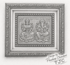925 Silver Plated | Handmade | Laxmi Ji & Ganesh Ji |Wall Frame |