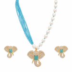 Premium Quality | Elephant Design | Hydro | Necklace Set |