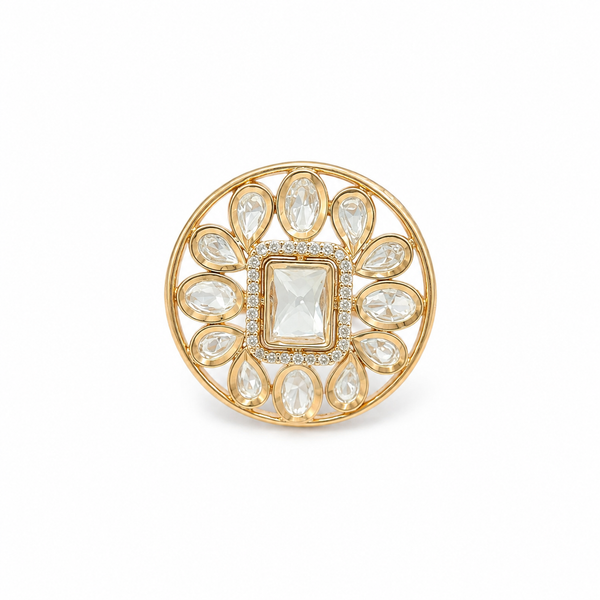 Premium Quality | Cocktail & Moissanite | Statement Ring |