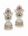 Premium Quality | Jhumki Earrings | Silver Plated |