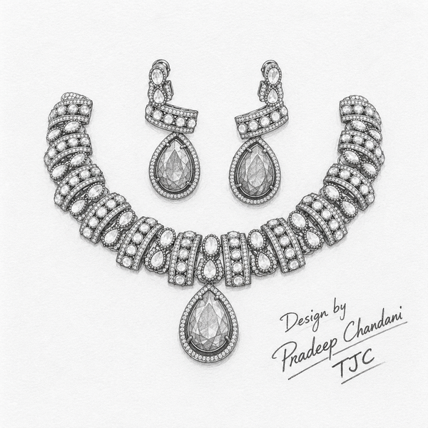 Premium Quality | Doublet Stone | Necklace Set |