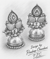 Premium Quality | Antique Silver | Classic Dome Shaped |Jhumka Earrings |