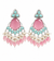 Premium Quality | Yukta Dangler Earrings | Pink Color |