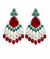 Premium Quality | Yukta Dangler Earrings | Red Color |