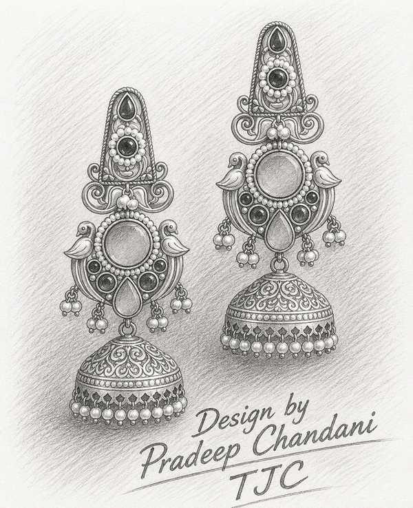 Premium Quality | Jyotsna Jhumki Earrings | Ethnic Jewelry |