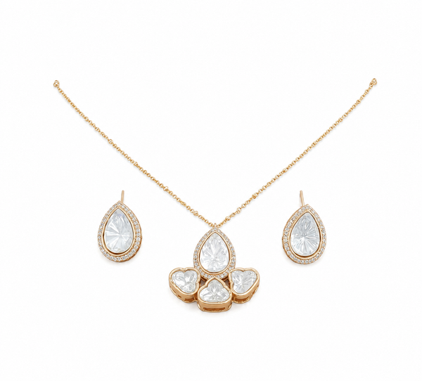 Premium Quality | Moissanite Pendant Set | Elegant Jewelry |